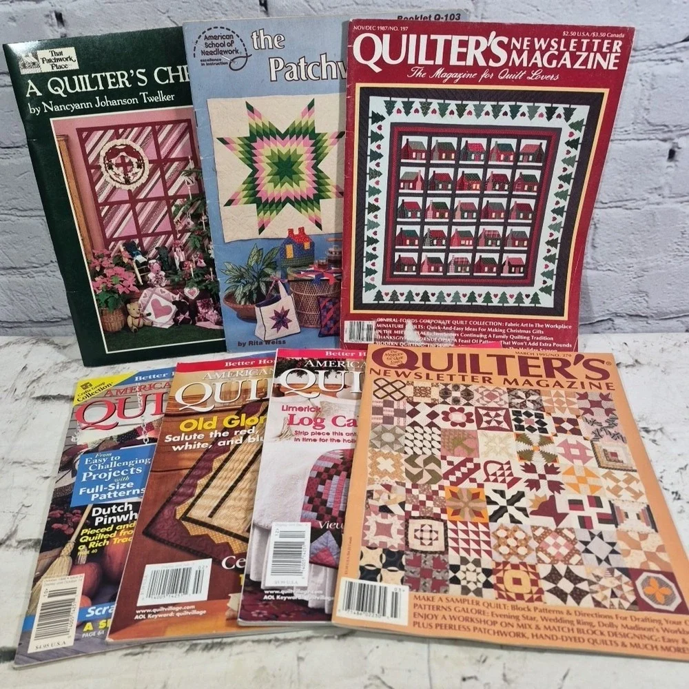 Vintage Quilting‎ Magazines Pattern Booklets Lot Of 7 American Patchwork...